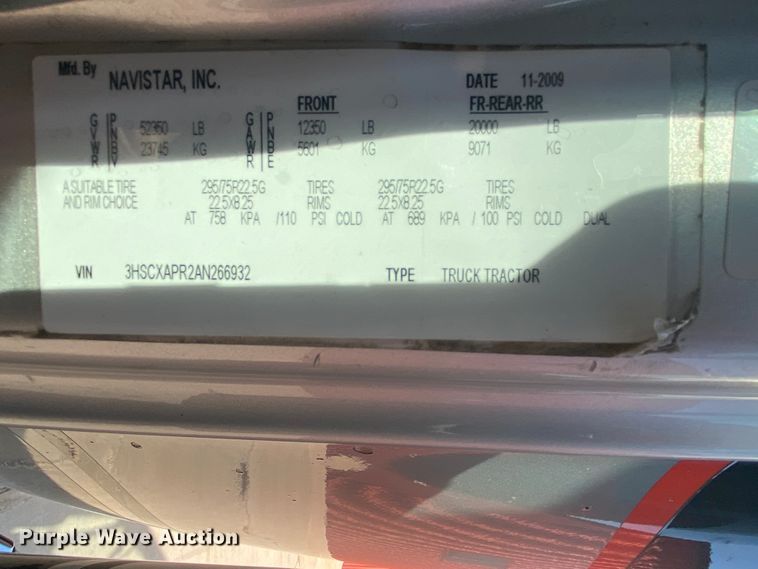 image for item DJ1198 2010 International Lonestar  Harley-Davidson edition semi truck