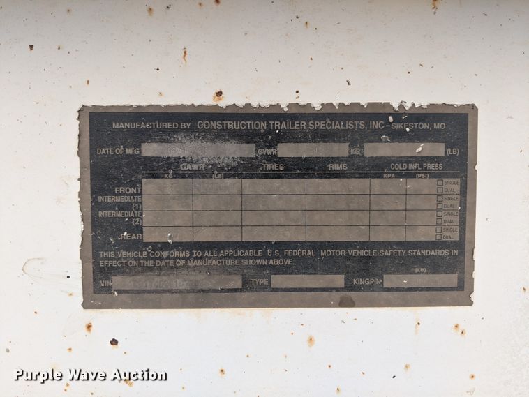 image for item DJ1893 2001 CTS BDT-40  bottom dump trailer