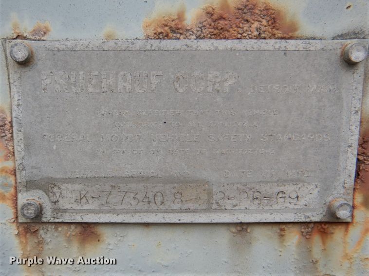 image for item DK5631 1969 Fruehauf F3-9-F2  dry van trailer