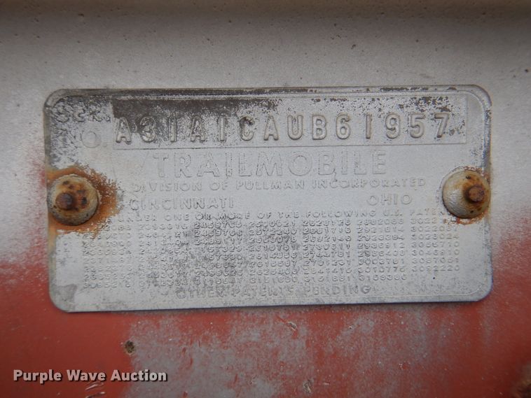 image for item DK5634 1965 Trailmobile  dry van trailer