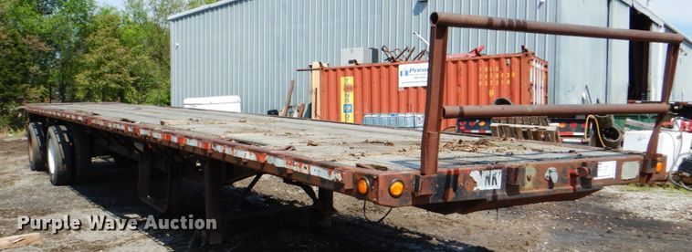 image for item DK5639 1987 Transcraft TL90K45  flatbed trailer