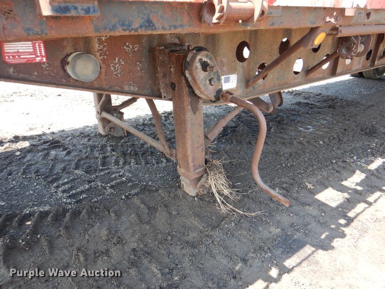 image for item DK5639 1987 Transcraft TL90K45  flatbed trailer