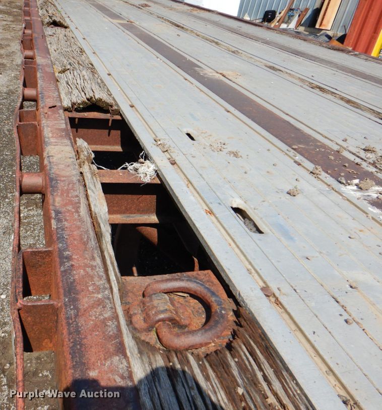 image for item DK5639 1987 Transcraft TL90K45  flatbed trailer