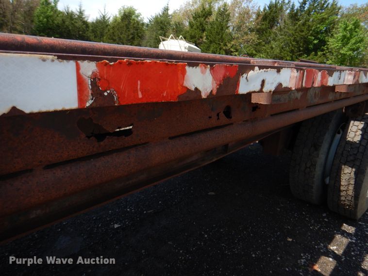 image for item DK5639 1987 Transcraft TL90K45  flatbed trailer