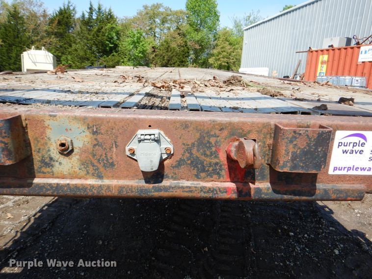 image for item DK5639 1987 Transcraft TL90K45  flatbed trailer