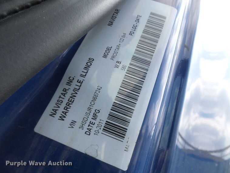 image for item DN6748 2012 International ProStar  truck tractor