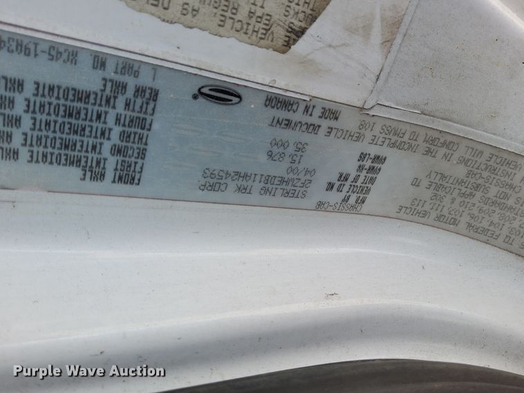 image for item HR9227 2001 Sterling A-Line  flatbed truck