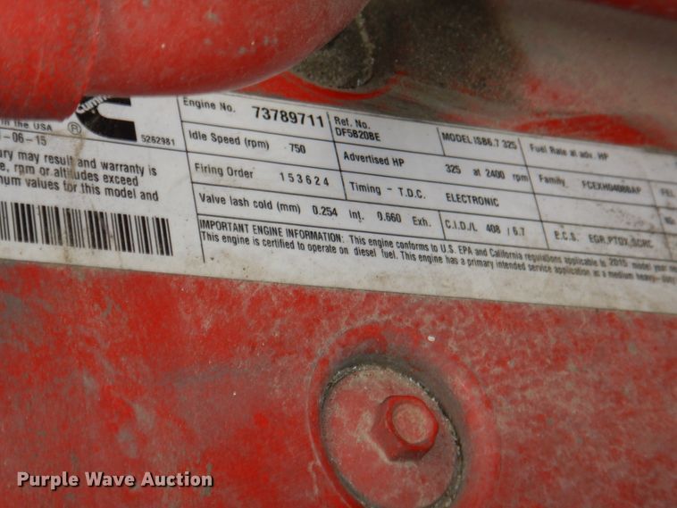 image for item IQ9247 2016 International DuraStar 4300  box truck