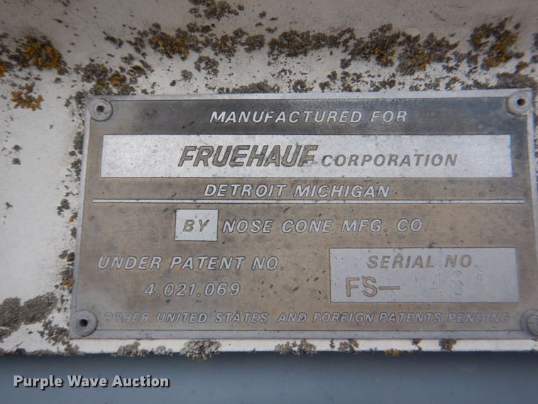 image for item IQ9272 1980 Fruehauf FRXF245LS  dry van trailer