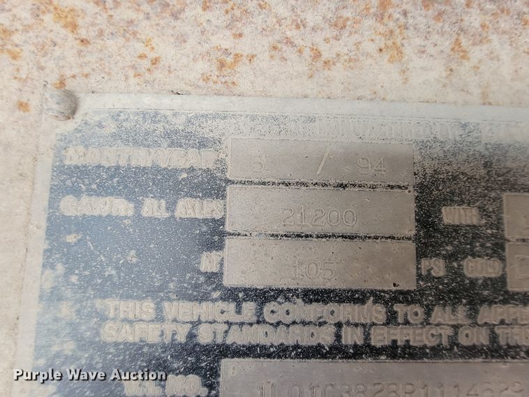 image for item IV9009 1994 Lufkin ULD-II38  end dump trailer