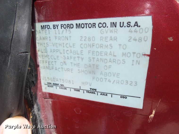 image for item DI5597 1976 Ford Bronco  SUV