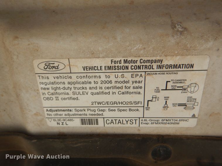 image for item DJ0292 2006 Ford F150  pickup truck