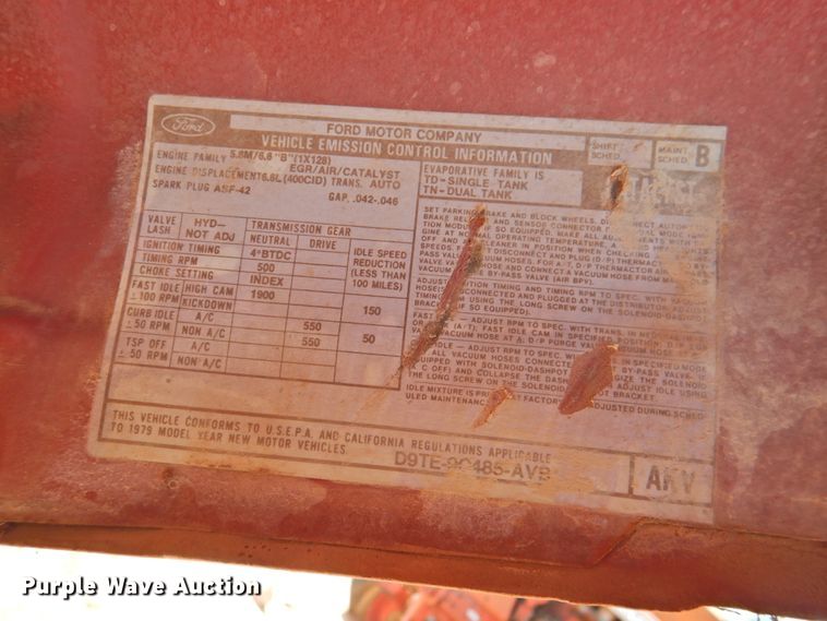 image for item DJ8467 1979 Ford F150  pickup truck