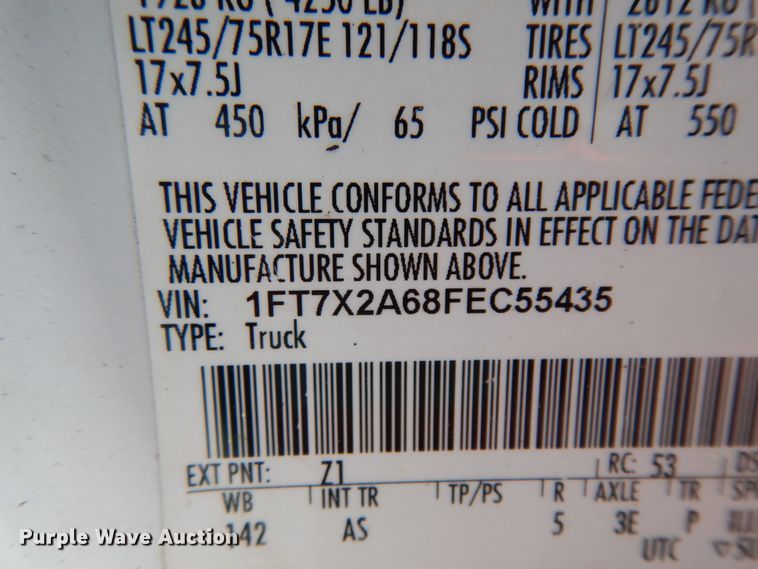 image for item DM2954 2015 Ford F250 Super Duty  SuperCab pickup truck