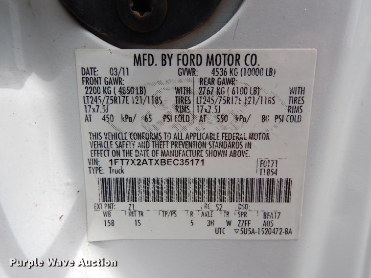 image for item DM2957 2011 Ford F250 Super Duty  SuperCab pickup truck