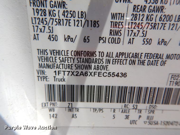 image for item DM2958 2015 Ford F250 Super Duty  SuperCab pickup truck