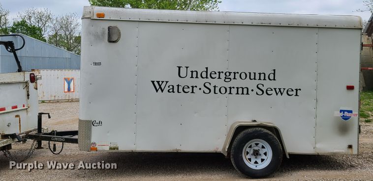 image for item DN5518 1995 Croft  enclosed cargo trailer