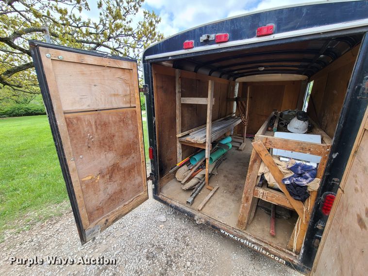 image for item DN5518 1995 Croft  enclosed cargo trailer