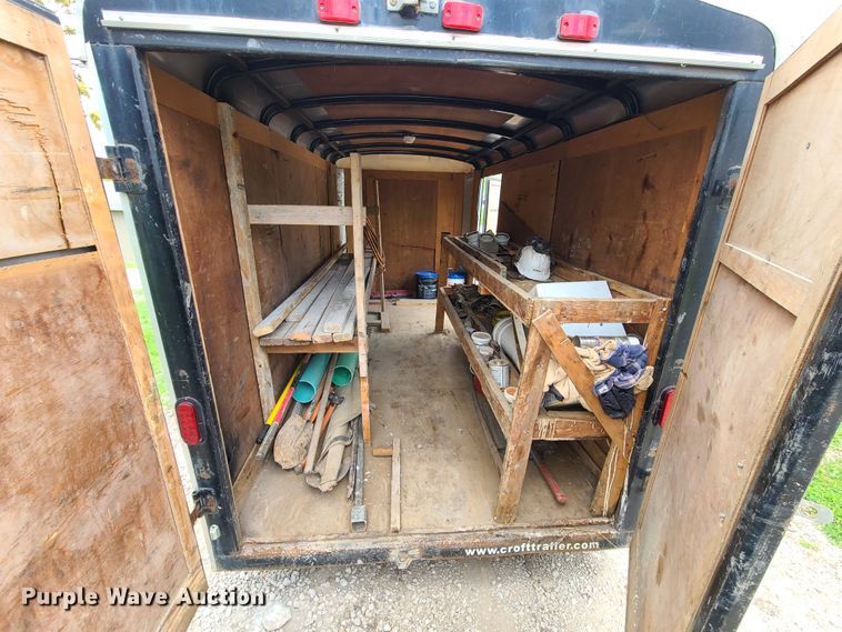 image for item DN5518 1995 Croft  enclosed cargo trailer