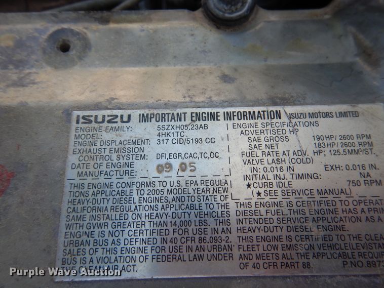 image for item DY9684 2007 Isuzu NPR  box truck