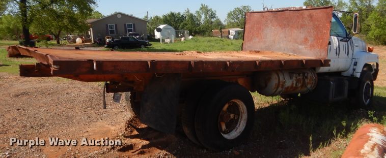 image for item ET9170 1990 Chevrolet Kodiak  flatbed truck