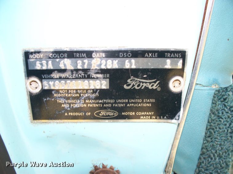 image for item FW9040 1965 Ford Thunderbird