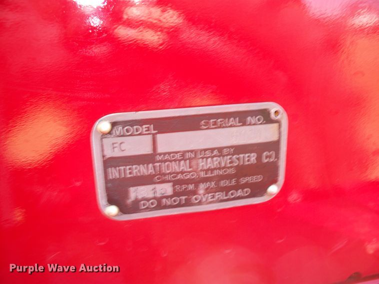 image for item FW9041 1948 Farmall C  tractor