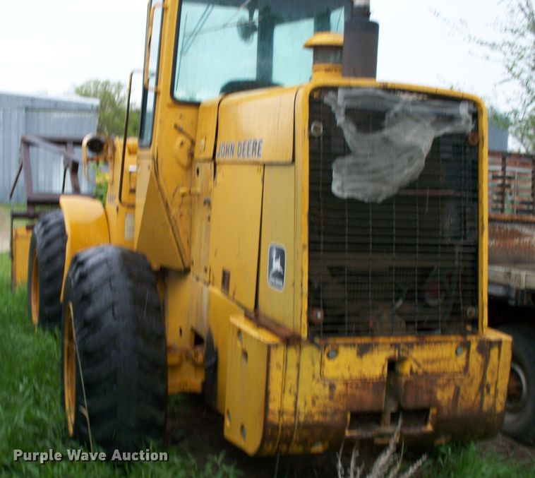 image for item GQ9596 1985 John Deere 544C  wheel loader