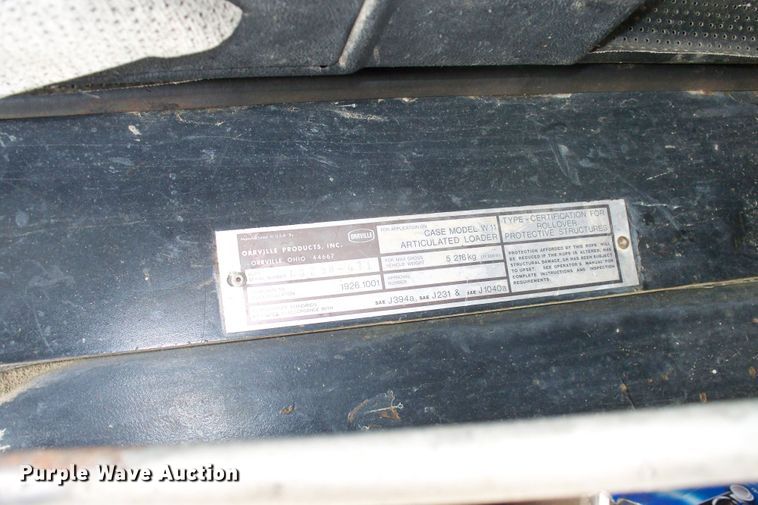 image for item GQ9598 1981 Case W11  wheel loader