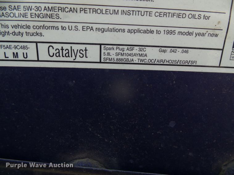 image for item GR9436 1995 Ford F150  pickup truck