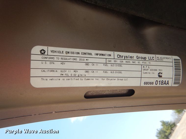 image for item GT9666 2010 Dodge Ram 2500HD  Crew Cab pickup truck