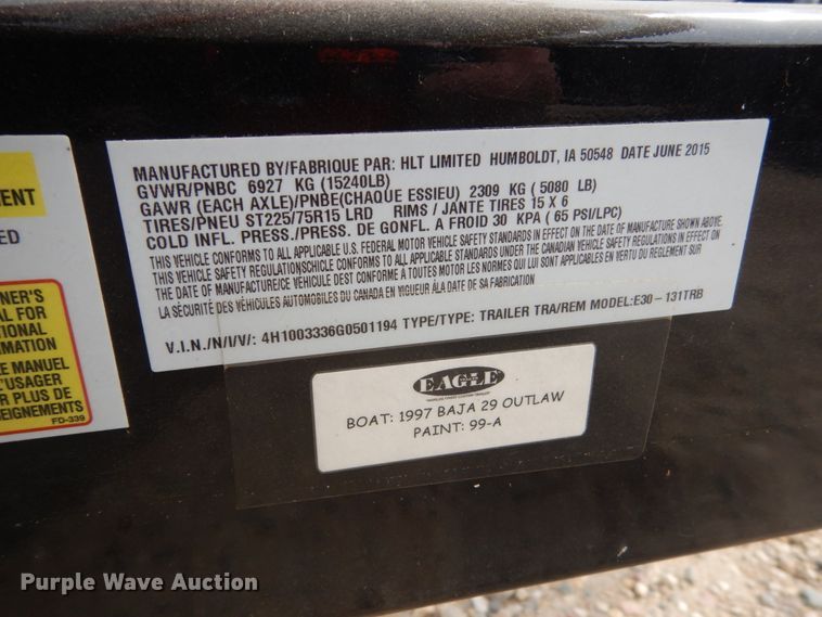 image for item HE9579 1997 Baja Outlaw  boat