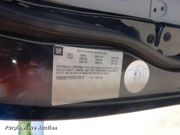 image for item HG9729 2007 Cadillac DTS