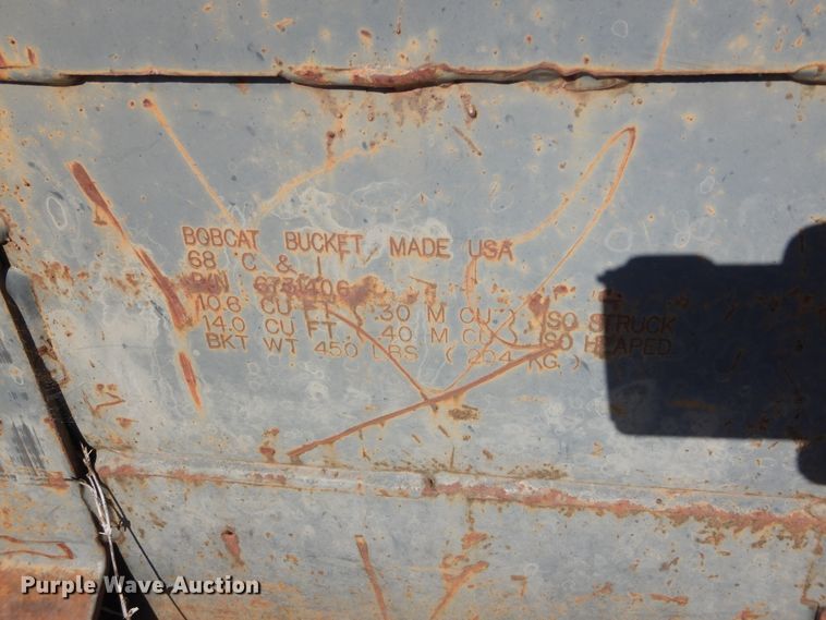 image for item HG9736 Bobcat  67"W skid steer bucket