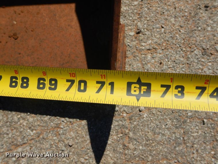 image for item HG9737 72"W skid steer bucket