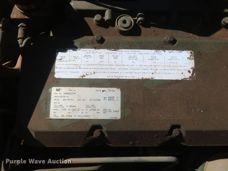 image for item HK9701 1993 Am General M35A3C  military box truck