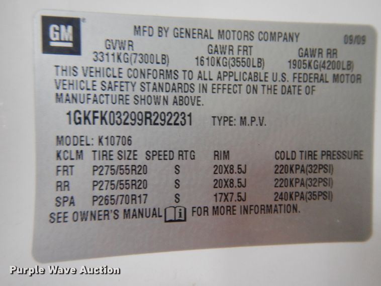 image for item ID9793 2009 GMC Yukon Denali  SUV