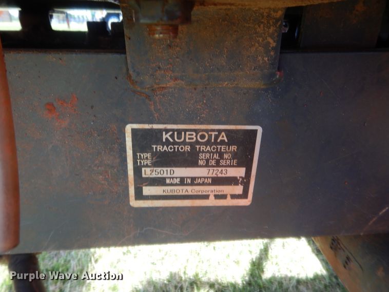 image for item IP9780 Kubota L2501D  tractor
