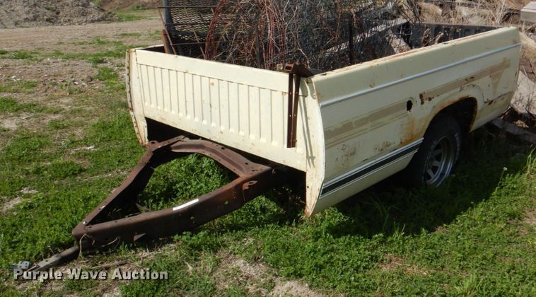 image for item IQ9412 Shop built pickup truck bed trailer