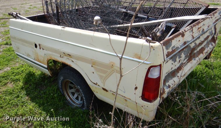 image for item IQ9412 Shop built pickup truck bed trailer