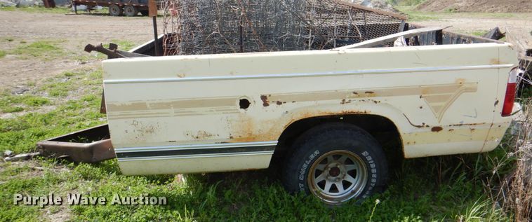 image for item IQ9412 Shop built pickup truck bed trailer