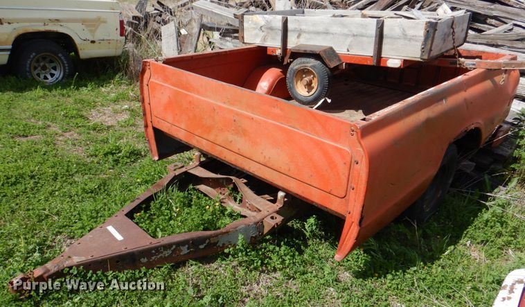 image for item IQ9413 Shop built pickup truck bed trailer