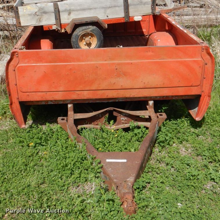 image for item IQ9413 Shop built pickup truck bed trailer