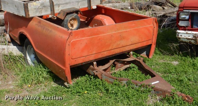 image for item IQ9413 Shop built pickup truck bed trailer