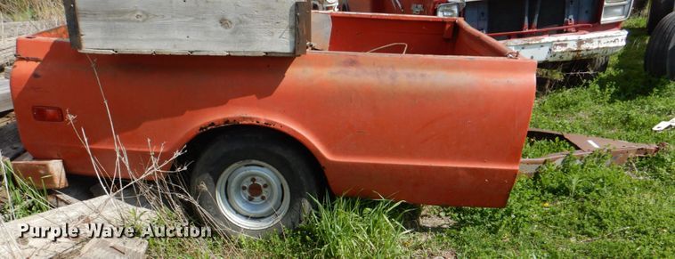 image for item IQ9413 Shop built pickup truck bed trailer