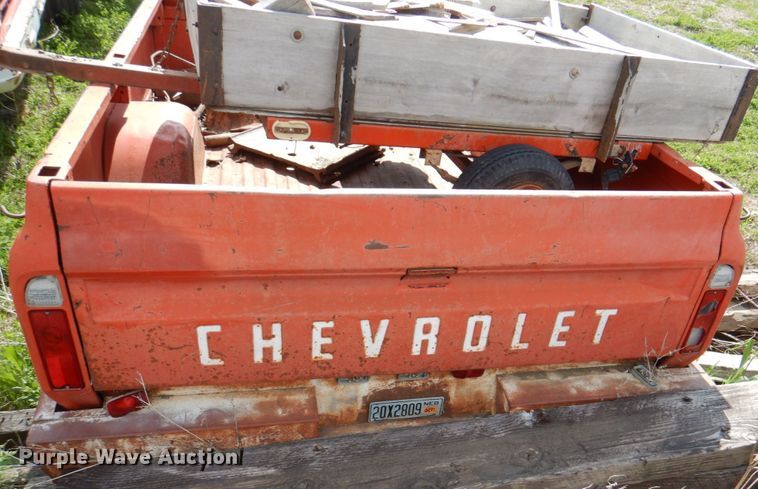 image for item IQ9413 Shop built pickup truck bed trailer