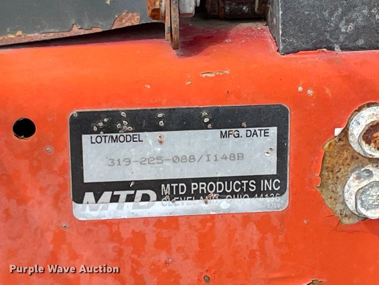 image for item IR9910 MTD 5/20  snowblower