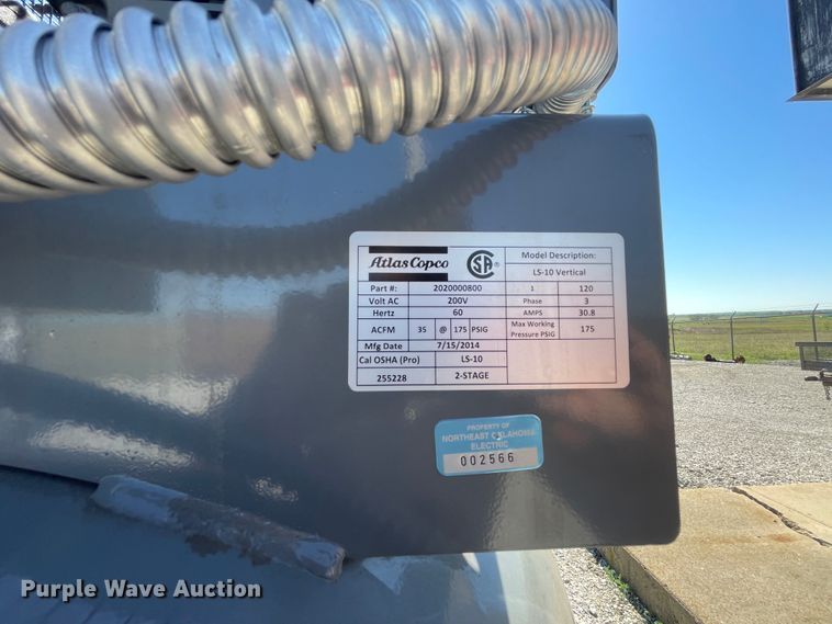 image for item IR9950 Atlas LS10  air compressor