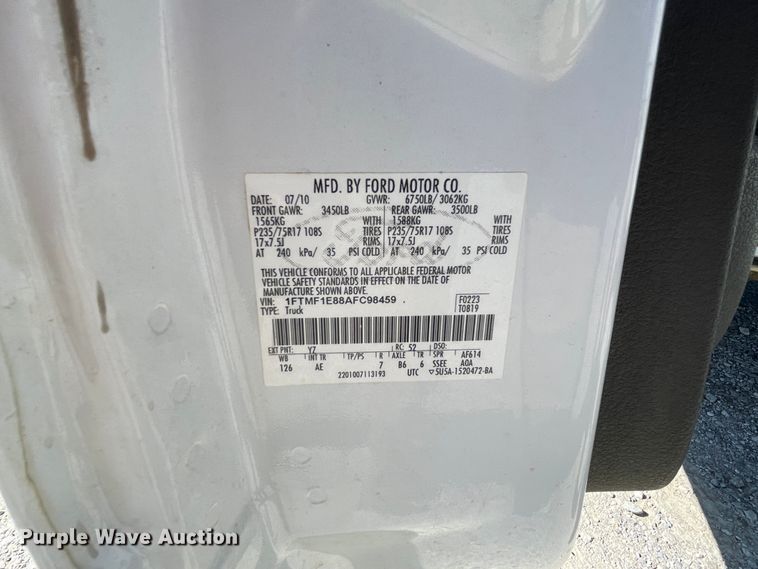 image for item IR9960 2010 Ford F150  pickup truck