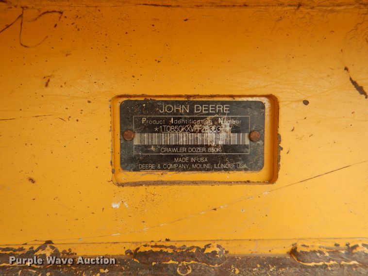 image for item DH5493 2015 John Deere 850K WLT  dozer